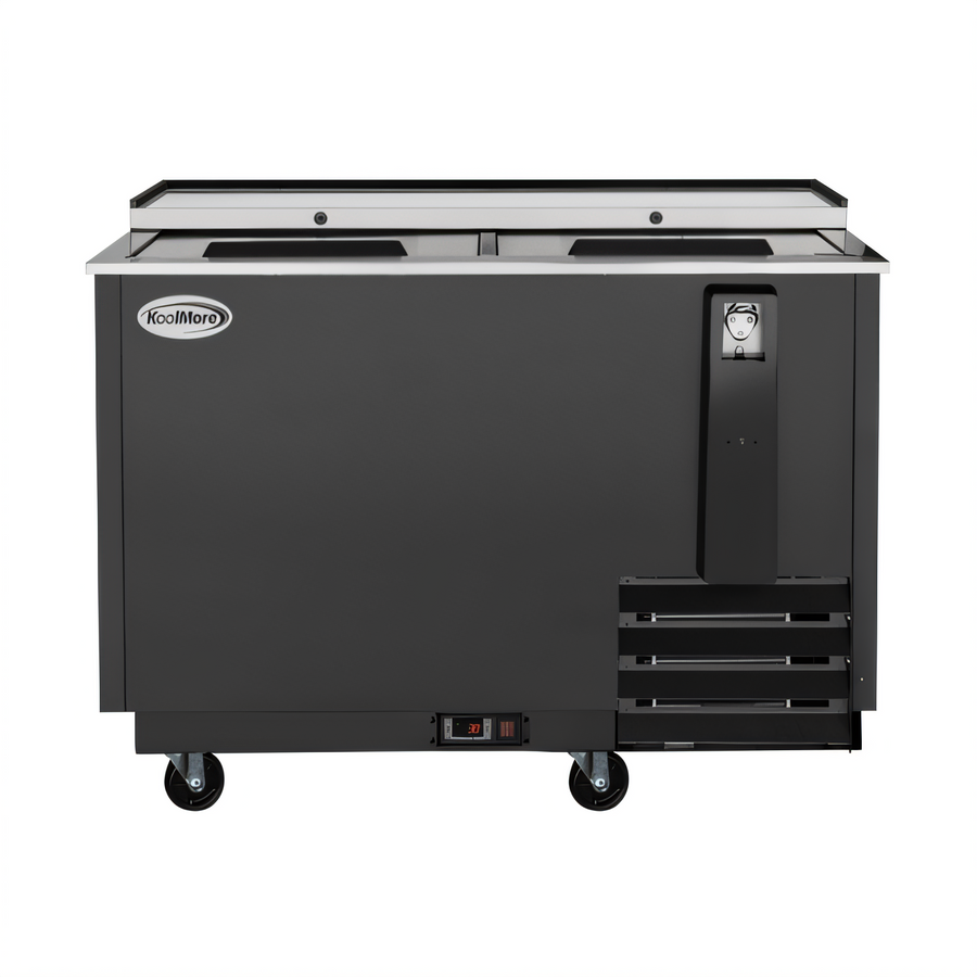 Product image #1 for Koolmore 50-Inch Commercial Bottle Cooler, 14 Cu. Ft., Black, with Built-In Opener