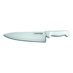 Thumbnail image #1 for Dexter Russell Basics 31602 10-Inch Stamped Chef's Knife with Wide Choil, High-Carbon Stainless Steel Blade, White Polypropylene Handle Case of 12