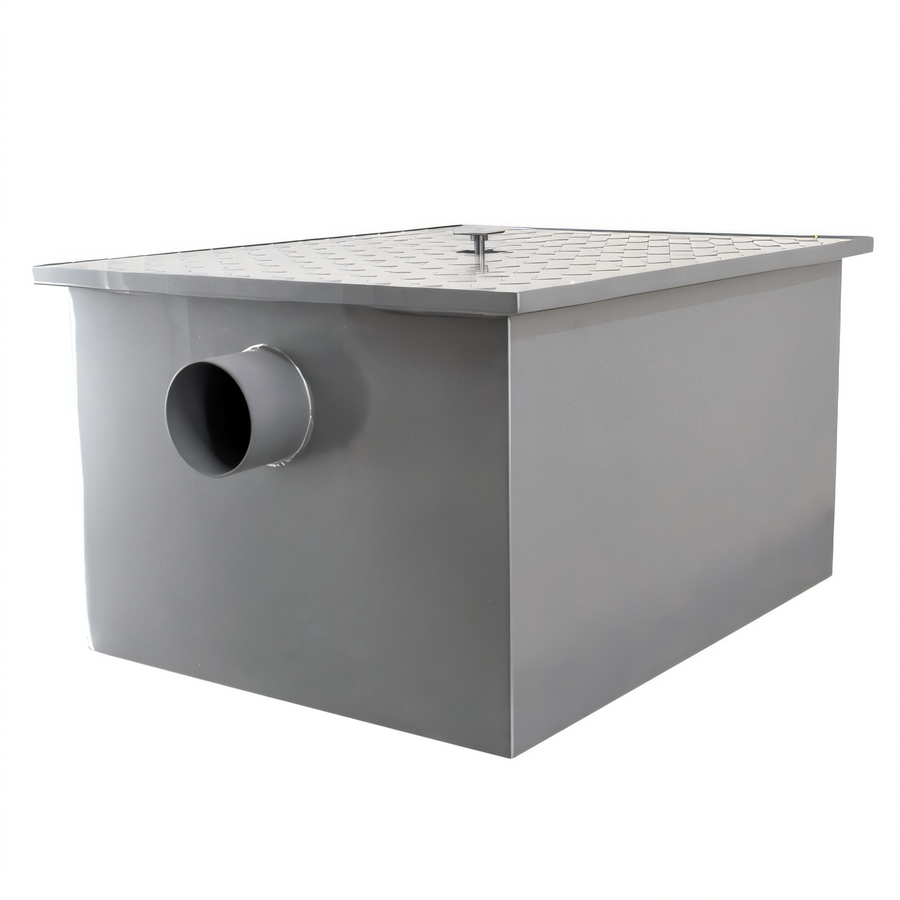 Product image #1 for Commercial Grease Trap, 100 lb Capacity, 50 GPM, 4-Inch Threaded Inlet and Outlet
