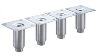 Krowne 4-Inch Stainless Steel Legs for Back Bar Coolers, Set of 4