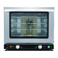 Omcan Countertop Electric Half-Size Commercial Convection Oven, 4-Pan Capacity