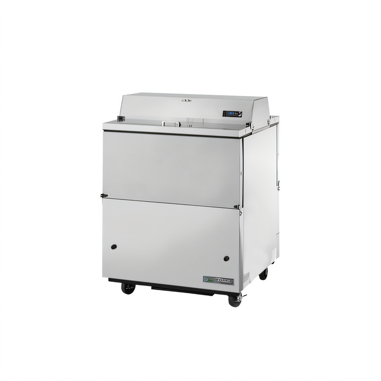 Product image #1 for True Mobile Forced-Air Milk Cooler Cart with Dual-Sided Locking Lids, 8-Crate Capacity