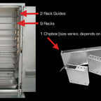 Thumbnail image #1 for Town Equipment 244028 Rack Guide Set with 9 Racks and Chip Box