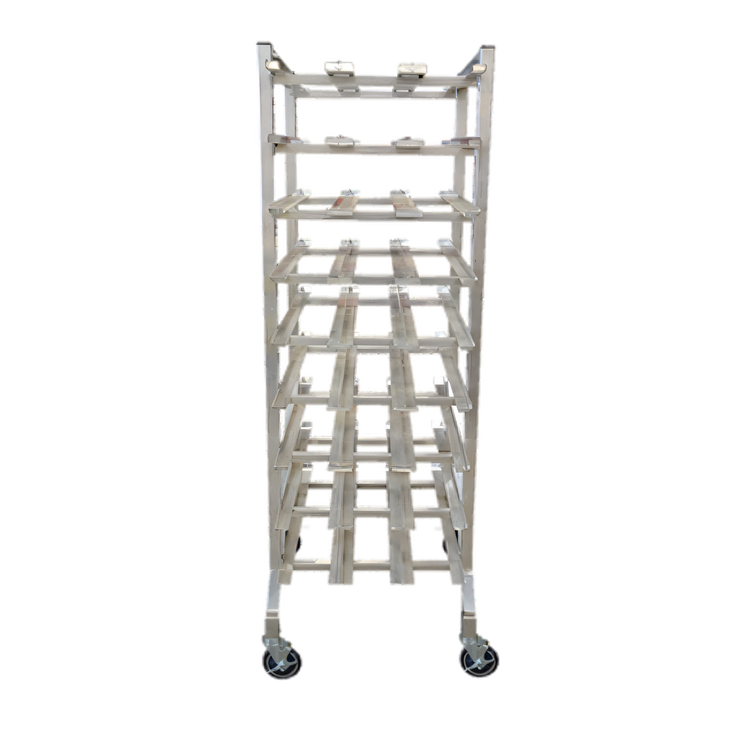 Product image #1 for Omcan USA 9-Layer Mobile Stainless Steel Can Rack for #5 & #10 Cans