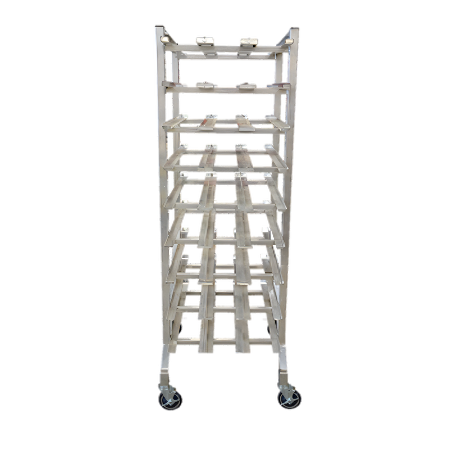 Product image #1 for Omcan USA 9-Layer Mobile Stainless Steel Can Rack for #5 & #10 Cans