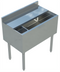 Thumbnail image #1 for Sapphire Manufacturing 30 Inch Underbar Ice Bin with Sliding Lid and Bottle Holder