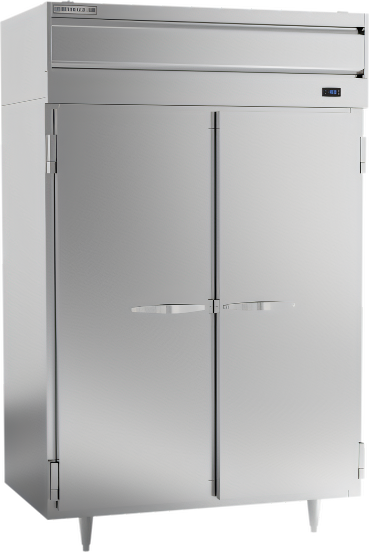 Product image #1 for Beverage-Air P Series Two-Section Reach-In Freezer, 44.57 Cu. Ft., Solid Locking Doors, Top-Mounted Self-Contained Refrigeration
