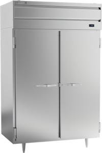 Beverage-Air P Series Two-Section Reach-In Freezer, 44.57 Cu. Ft., Solid Locking Doors, Top-Mounted Self-Contained Refrigeration
