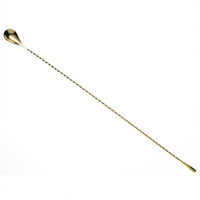 Barfly Classic 19-5/8-Inch Gold-Plated Weighted Bar Spoon