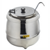 Thumbnail image #1 for TableCraft 8 Quart Polished Stainless Steel Countertop Soup Kettle Warmer