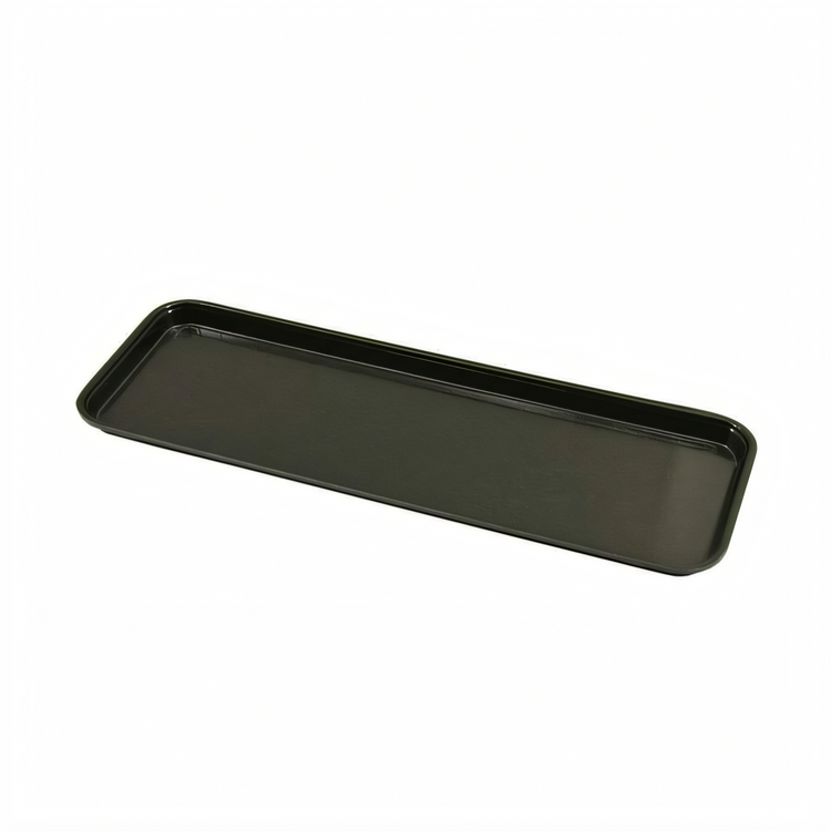 Product image #1 for Omcan USA Rectangular Fiberglass Market Tray, 26 x 9 x 1 Inches, Black