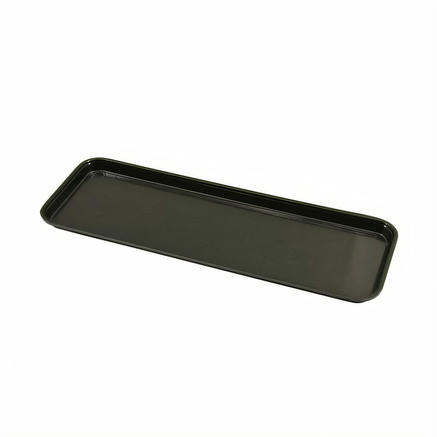 Product image #1 for Omcan USA Rectangular Fiberglass Market Tray, 26 x 9 x 1 Inches, Black