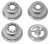 Thumbnail image #1 for Stainless Steel Churro Nozzle Set for Standard Sausage Stuffers, 6 Shapes