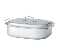 Vollrath Miramar 7 Quart Stainless Steel Induction-Ready French Oven with Cover