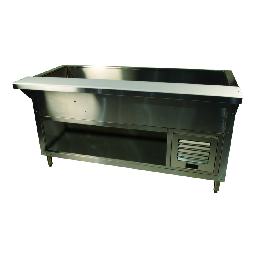 Product image #1 for Advance Tabco MACP-3-BS Fully Insulated Refrigerated Cold Pan Table with Enclosed Base, 3-Pan, 47-1/8 Inch Wide, R290