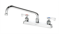 Krowne Royal Series Deck Mount Manual Faucet with 10-Inch Swing Spout