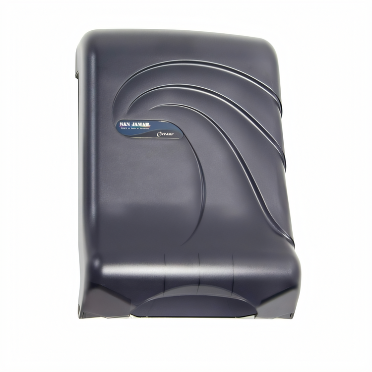 Product image #1 for John Boos Wall-Mounted Manual Folded Paper Towel Dispenser, Black Plastic