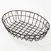 Thumbnail image #1 for American Metalcraft Oblong Black Metal Wire Grid Serving Basket, 11 x 8 x 2.5 Inches