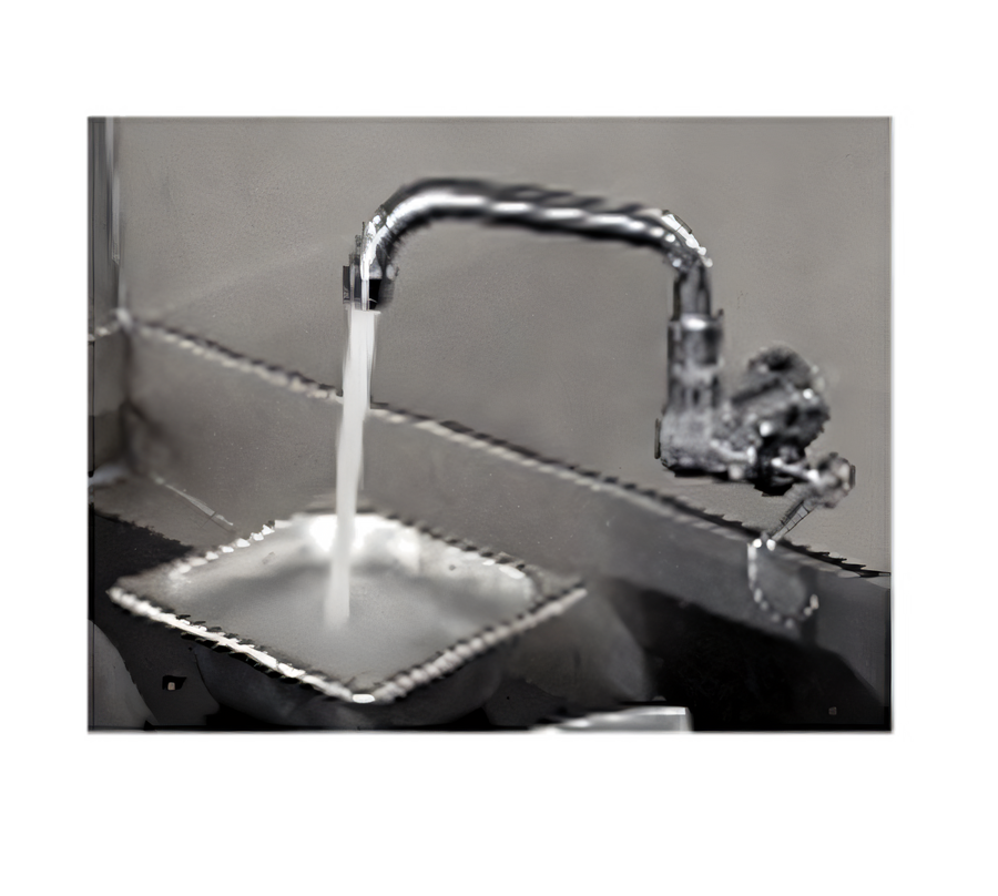 Product image #1 for Town Equipment Manual Wall/Splash-Mount Pot Filler Faucet with 6-Inch Swivel Spout and Wrist Handle