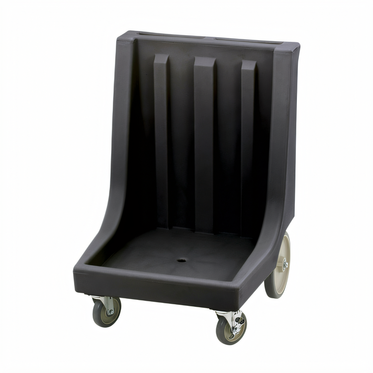 Product image #2 for Cambro Camdolly® Dish Rack Dolly with Handle and Big Rear Wheels, Black, 350 lb Capacity