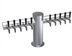 Thumbnail image #1 for Krowne Max-T Style 10-Faucet Glycol-Cooled Countertop Beer Tower, Brushed Stainless Steel