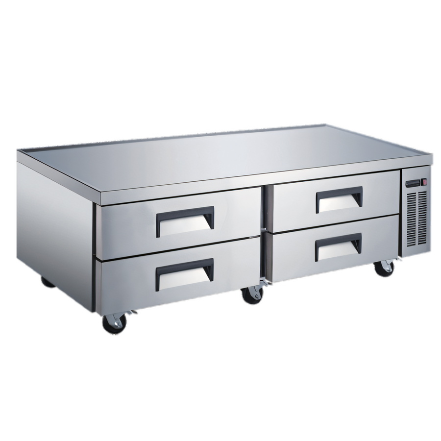 Product image #1 for Omcan 72-Inch 4-Drawer Refrigerated Chef Base Equipment Stand