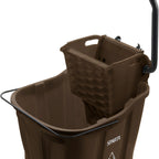 Thumbnail image #1 for CFS Brands OmniFit™ 8690401 35 Qt Mop Bucket Combo with Side-Press Wringer, Brown