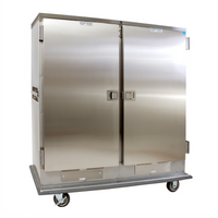 Cres Cor Insulated Mobile Heated Banquet Holding Cabinet, Double Door, Stainless Steel, 150 Covered Plate Capacity