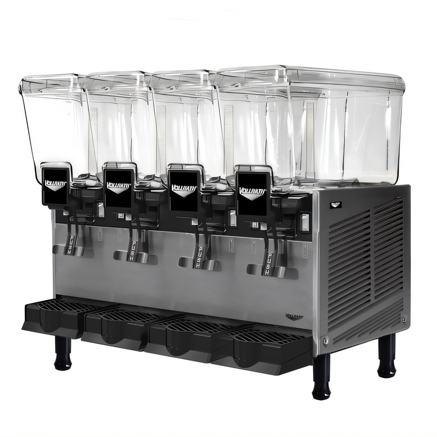 Product image #1 for Vollrath Four-Bowl Countertop Refrigerated Beverage Dispenser with Fountain Spray Circulation, 3.2-Gallon Bowls