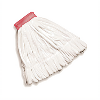 Rubbermaid Commercial Products Rough Wet Mop Head, Large, Looped End, 5-Inch Headband, White