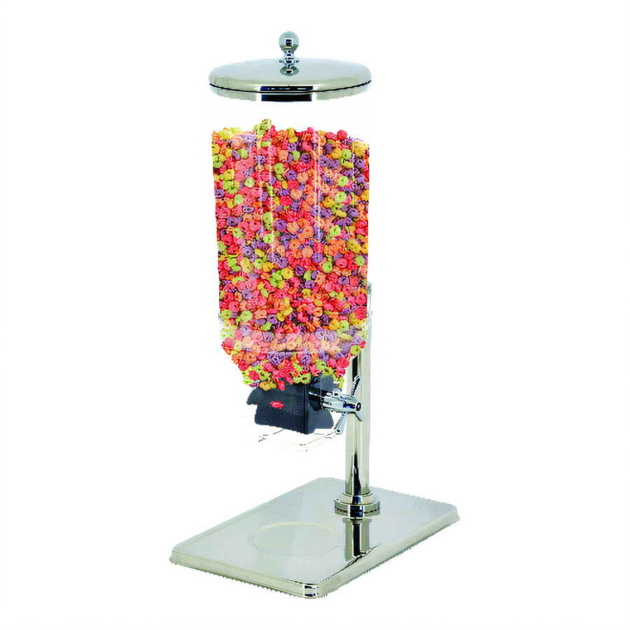 Product image #1 for Countertop Single Cereal Dispenser with 7.5 Liter Plastic Cylinder and Stainless Steel Base