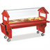 Thumbnail image #1 for SixStar™ Youth Portable Ice-Cooled Food Bar with Legs, 6 Ft., 5-Pan, Forest Green