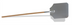 Thumbnail image #1 for Crestware Aluminum Pizza Peel with Wood Handle, 12 x 14-Inch Square Blade, 52-Inch Overall Length