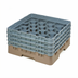 Thumbnail image #2 for Cambro Camrack Full Size 20-Compartment Glass Rack with 4 Soft Gray Extenders