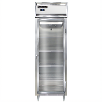 Continental Refrigerator D1FSNSAGD Designer Line One-Section Shallow Depth Reach-In Display Freezer with Glass Door