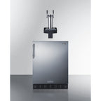 Thumbnail image #1 for Summit Commercial Summit Appliance SBC7BRSFLTWCFADA 24-Inch Built-In Dual-Tap Floating Tap Cold Brew Coffee Kegerator