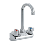 Thumbnail image #1 for Vollrath 2613 Splash-Mounted Gooseneck Faucet, 4-Inch Centers, for 141-0 Style Sinks