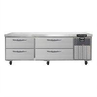 Continental Refrigerator D72GFN Two-Section Four-Drawer Freezer Griddle Stand