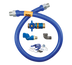 Thumbnail image #1 for Dormont Blue Hose 3/4-Inch ID x 36-Inch Moveable Gas Connector Kit with Safety Quik Valve and Swivel MAX
