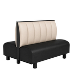 Thumbnail image #1 for ATSMFG ATS AT&S-AD-K36-6CH GR8 Kevin Standard Booth, double, 48" long x 36" high, 6-channel back, removable sinuous spring seat with connecting