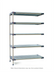 Thumbnail image #1 for MetroMax 4 All-Polymer Add-On Shelving Unit, 30W x 18D x 74H, 5 Open Grid Shelves