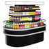 Thumbnail image #1 for Turbo Air Open Curved Island Display Self-Serve Refrigerated Merchandiser, 19.2 Cu. Ft., 48 Inch Wide, Black