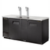 Thumbnail image #1 for True TDD-3-HC 3 Half-Barrel Direct Draw Beer Dispenser with 2 Columns and Solid Swing Doors