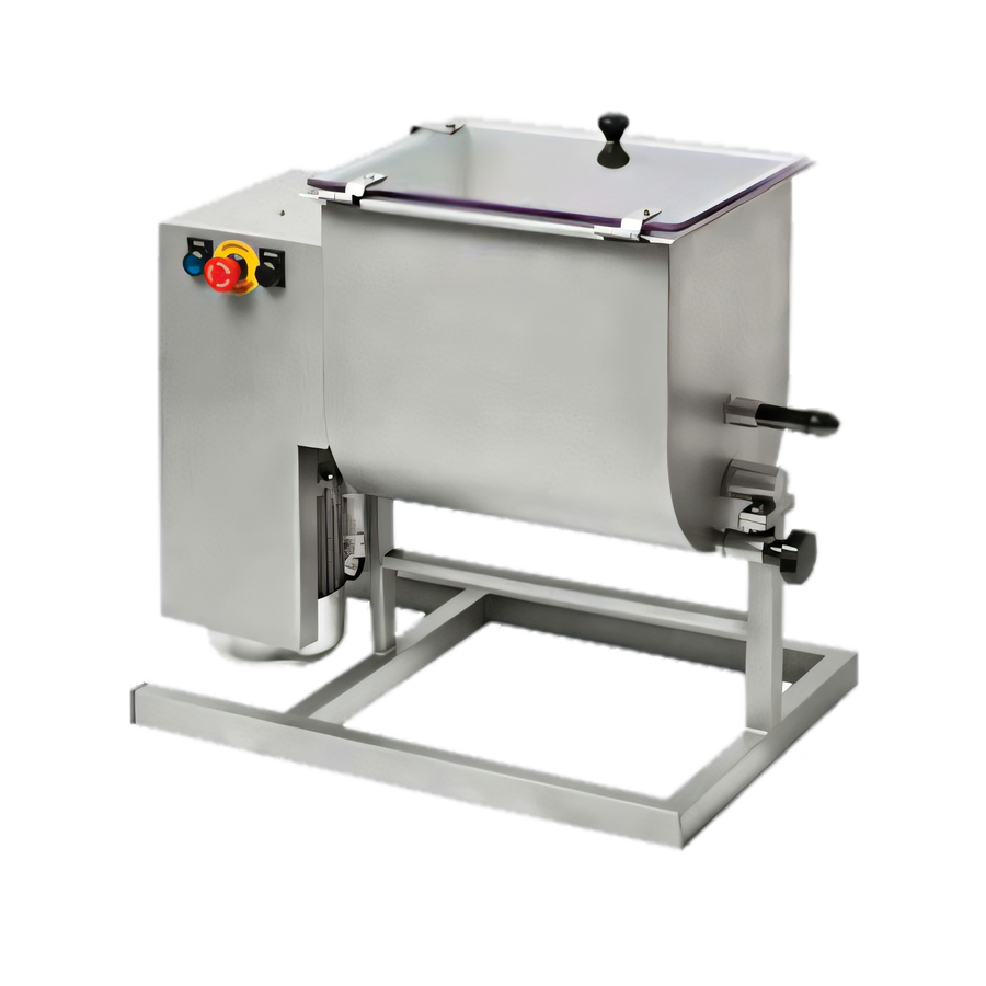 Product image #1 for Commercial Electric Tilting Meat Mixer with 66.14 lb Working Capacity, Stainless Steel, 110V, 1 HP
