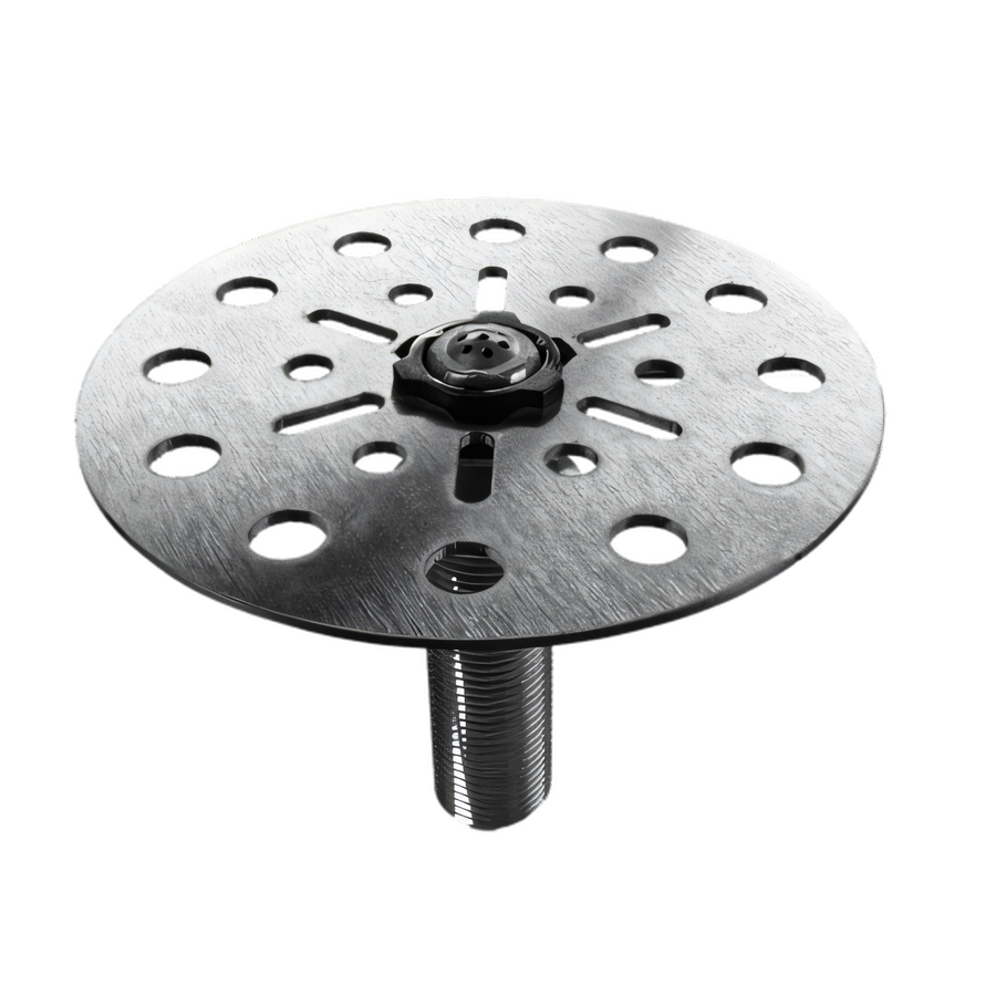Product image #1 for Glastender Underbar Rinser Faucet with 4-1/2 Inch Stainless Steel Plunger Plate and 30 PSI Regulator