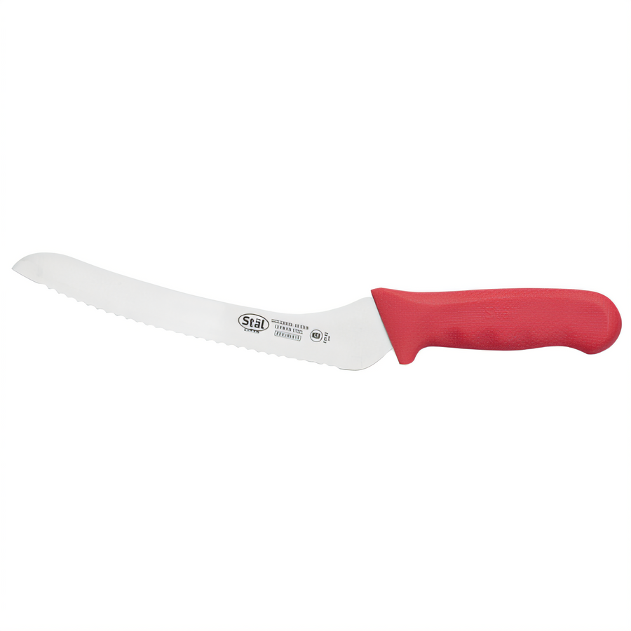 Product image #1 for Winco Stäl 14-1/4 Inch Offset Bread Knife, 9 Inch Stamped High Carbon German Steel Blade