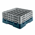 Thumbnail image #2 for Cambro Camrack® Full Size 36-Compartment Low Profile Glass Rack with 2 Soft Gray Extenders, Teal