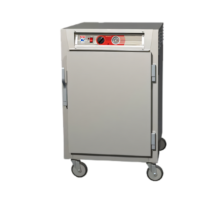 Product image #1 for Metro C5 6 Series Mobile Half-Height Pass-Thru Heated Holding Cabinet with Solid Doors and Universal Wire Slides