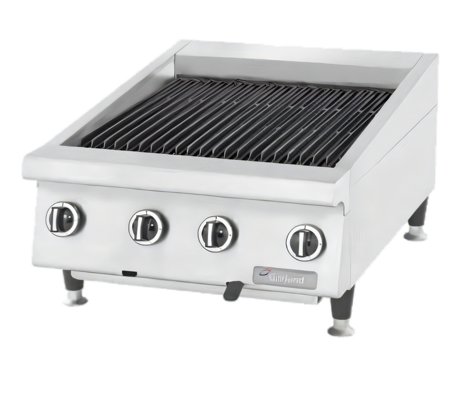 Product image #1 for Garland GTBG36-AR36 Heavy-Duty 36 Inch Gas Countertop Radiant Charbroiler with Adjustable Grates