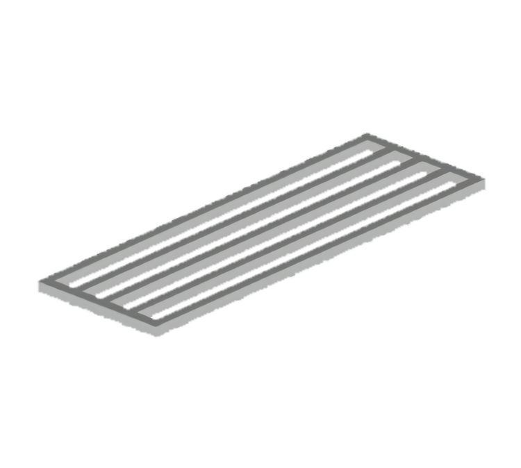Product image #1 for John Boos 108" x 30" Stainless Steel Dunnage Undershelf for TC & GMT Series Work Tables
